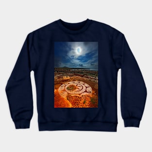 Ancient mosaic at Cape Tainaron Crewneck Sweatshirt